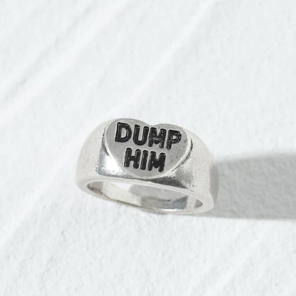 Britney Y2K dump him silver ring - Picture 2 of 3